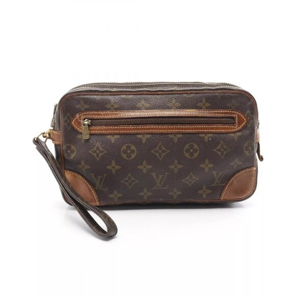 LOUIS VUITTON Marly Dragonne Clutch bag M51825 Monogram canvas Brown Used unisex - Picture 1 of 12